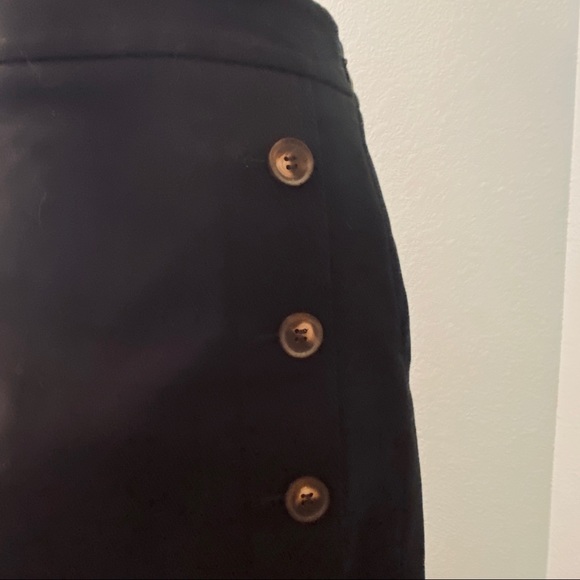 Ann Taylor Factory Side Button  Trim A-Line Skirt - Picture 2 of 6